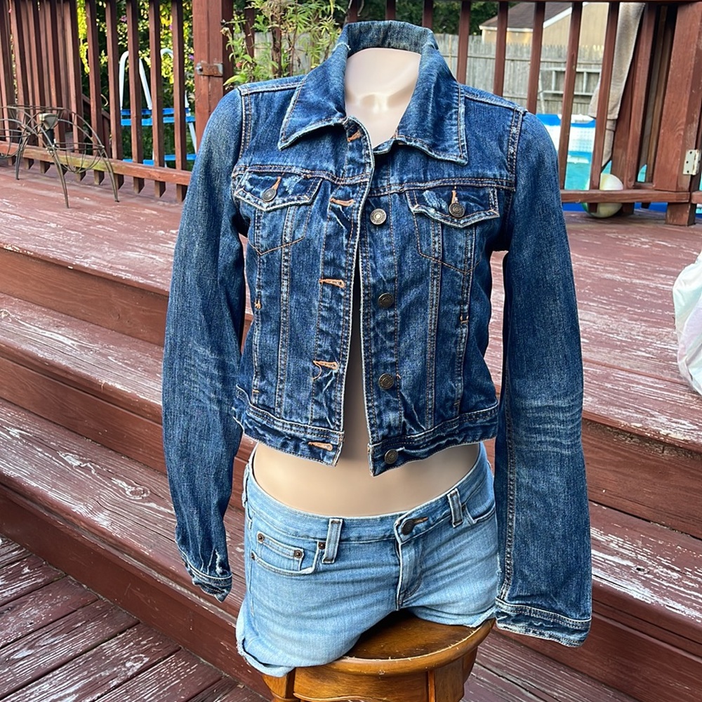 Abercrombie & Fitch Women's Jean Jacket- - Maybe XS- some distressing